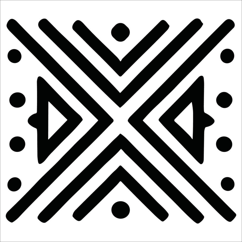 Attractive and beautiful geometric pattern design vector