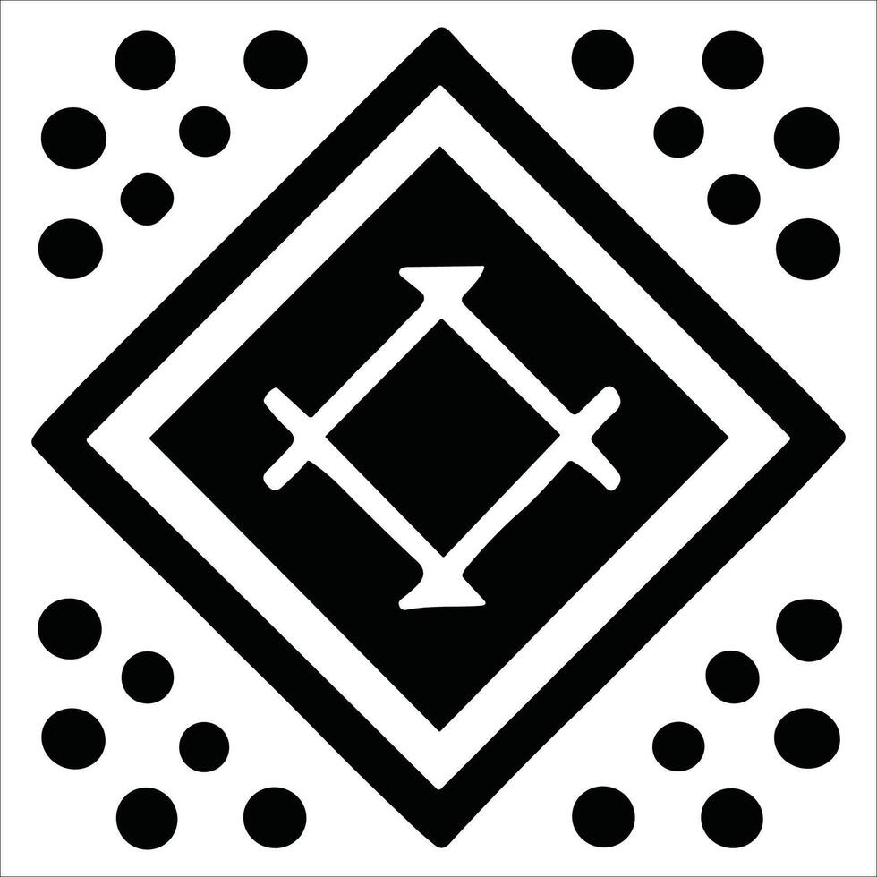 Attractive and beautiful geometric pattern design vector