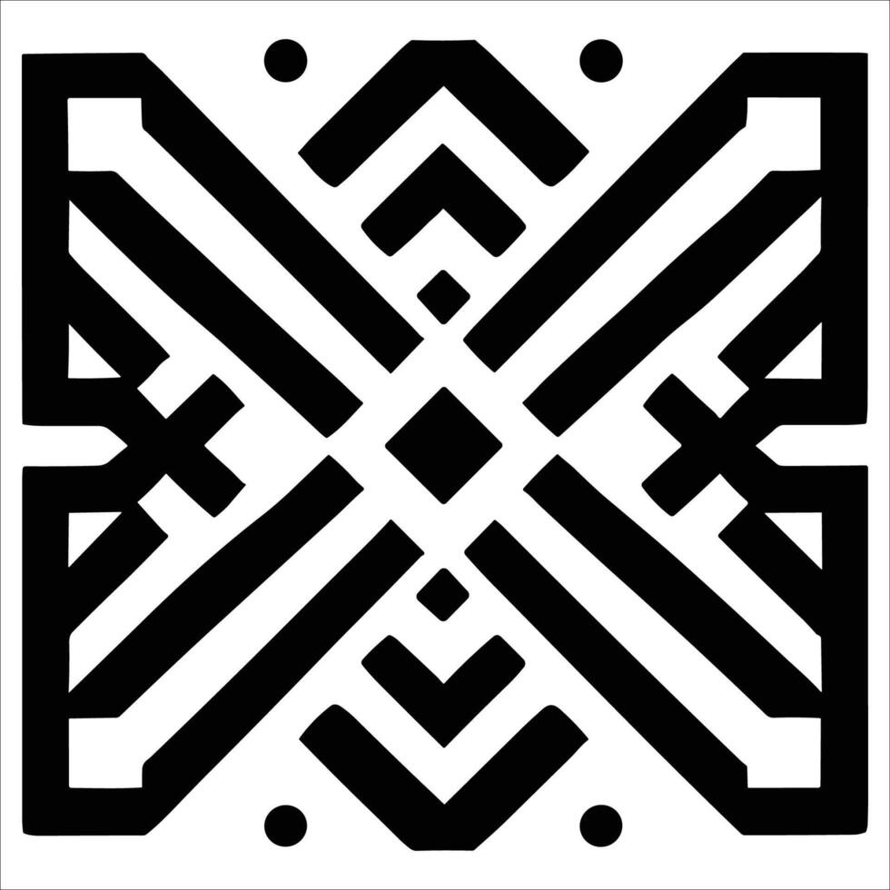 Attractive and beautiful geometric pattern design vector