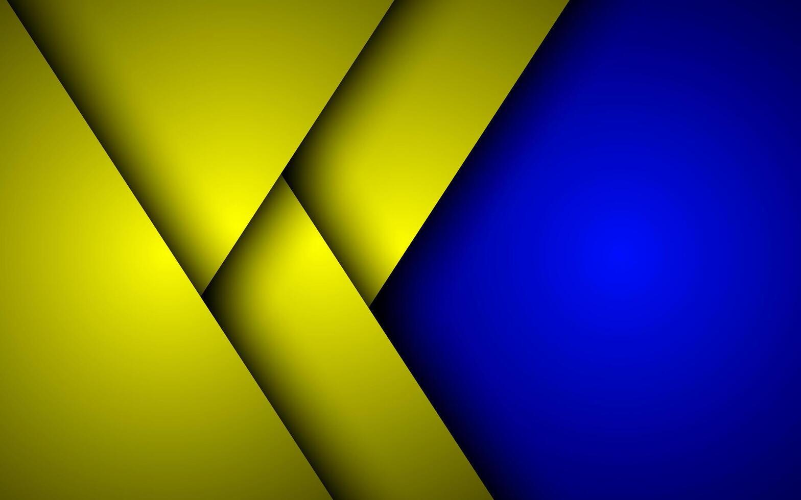 Abstract geometric theme blue and yellow squares overlapping background for graphic design vector