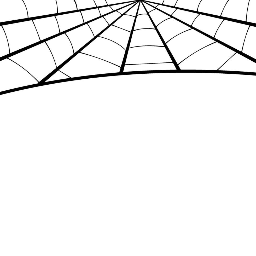 Halloween Spider Web Border vector