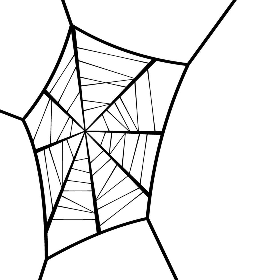 Halloween Spider Web Border vector