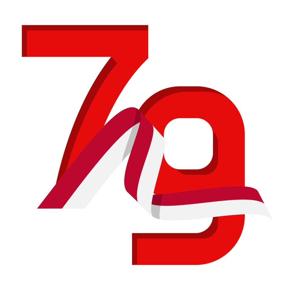 Hut RI 79th Logo vector