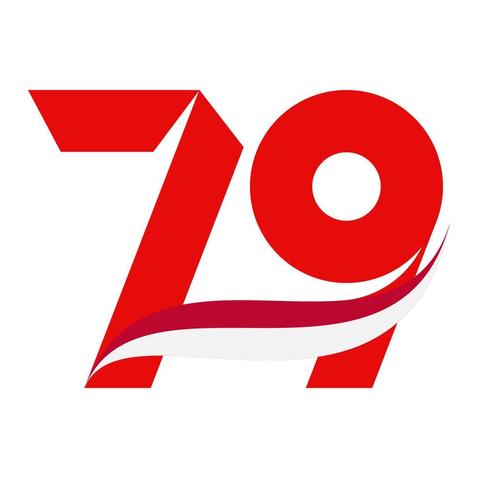 Hut RI 79th Logo vector