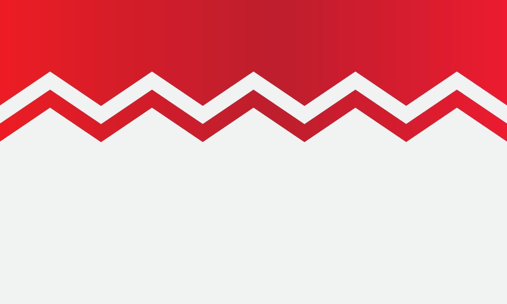 Red white zigzag pattern abstract background vector