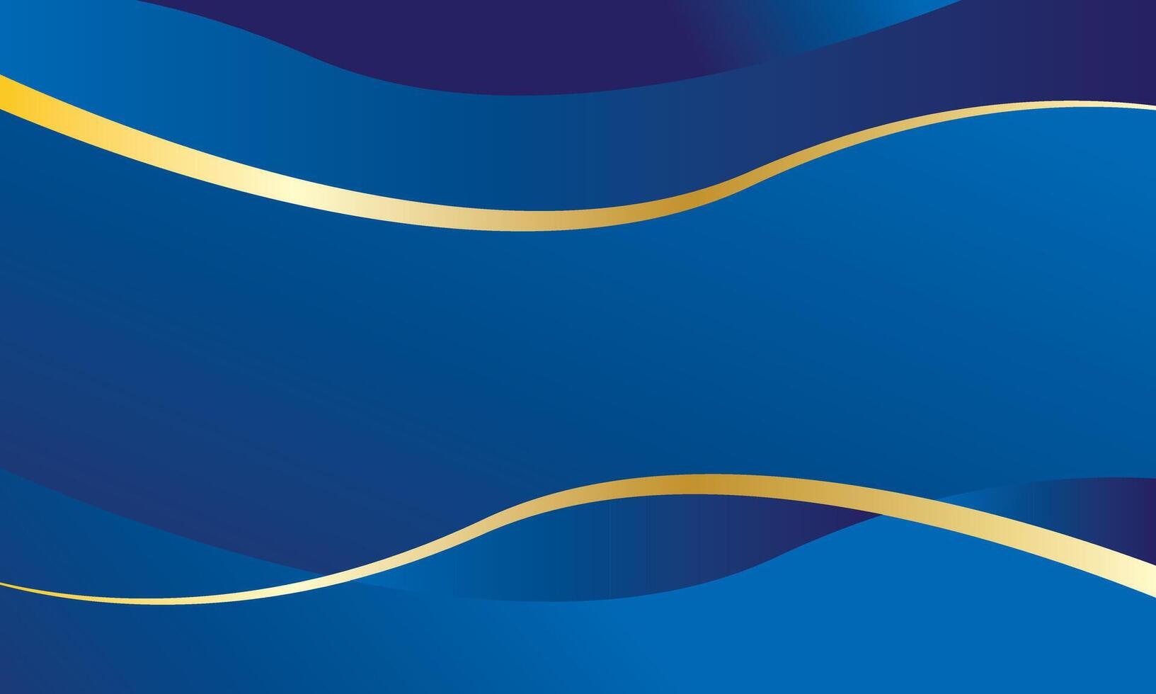 Blue stylish wave abstract background vector