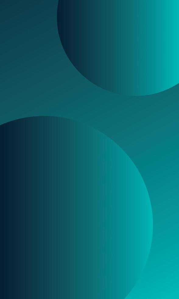 Gradient abstract round green background vector