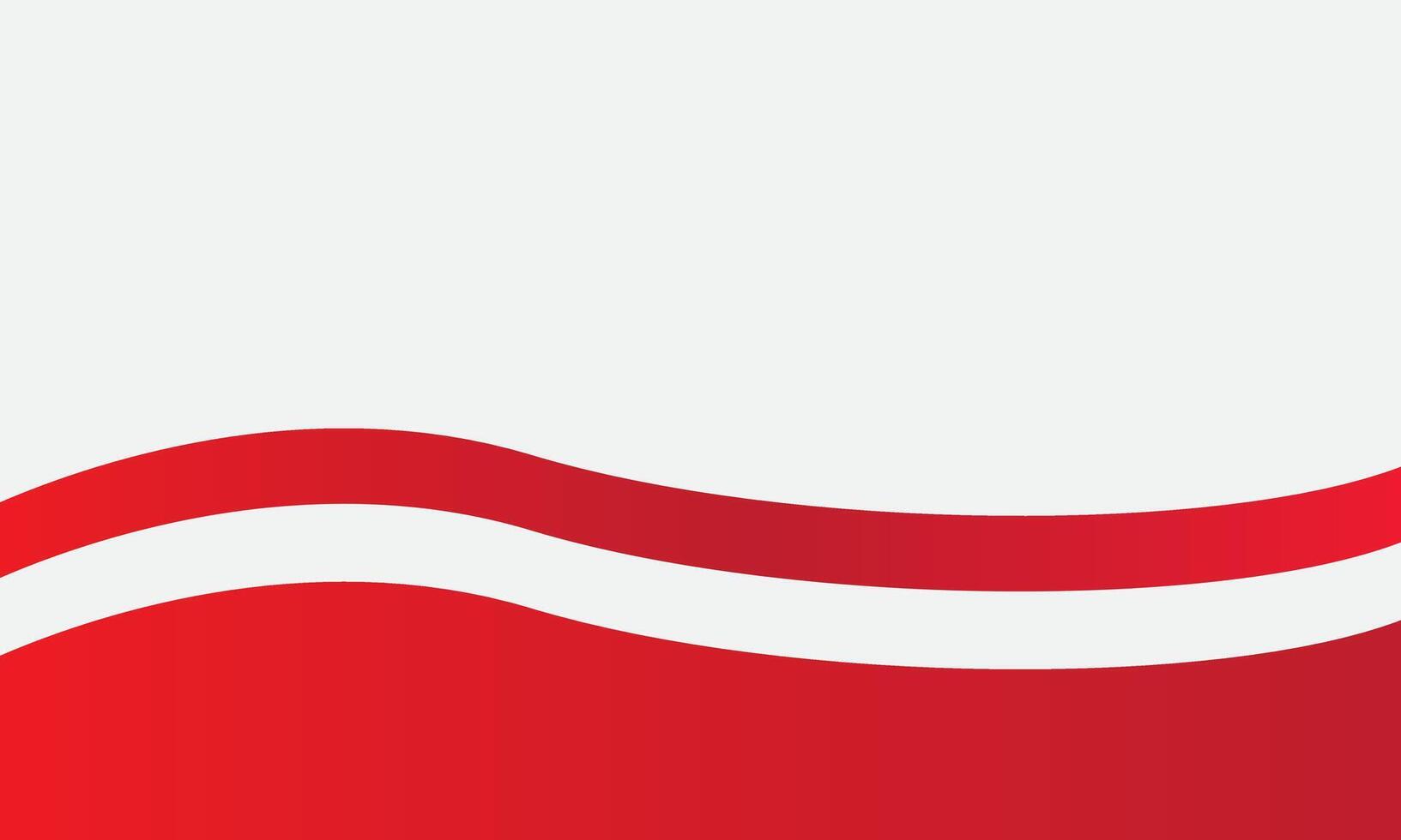 Wave red white background vector