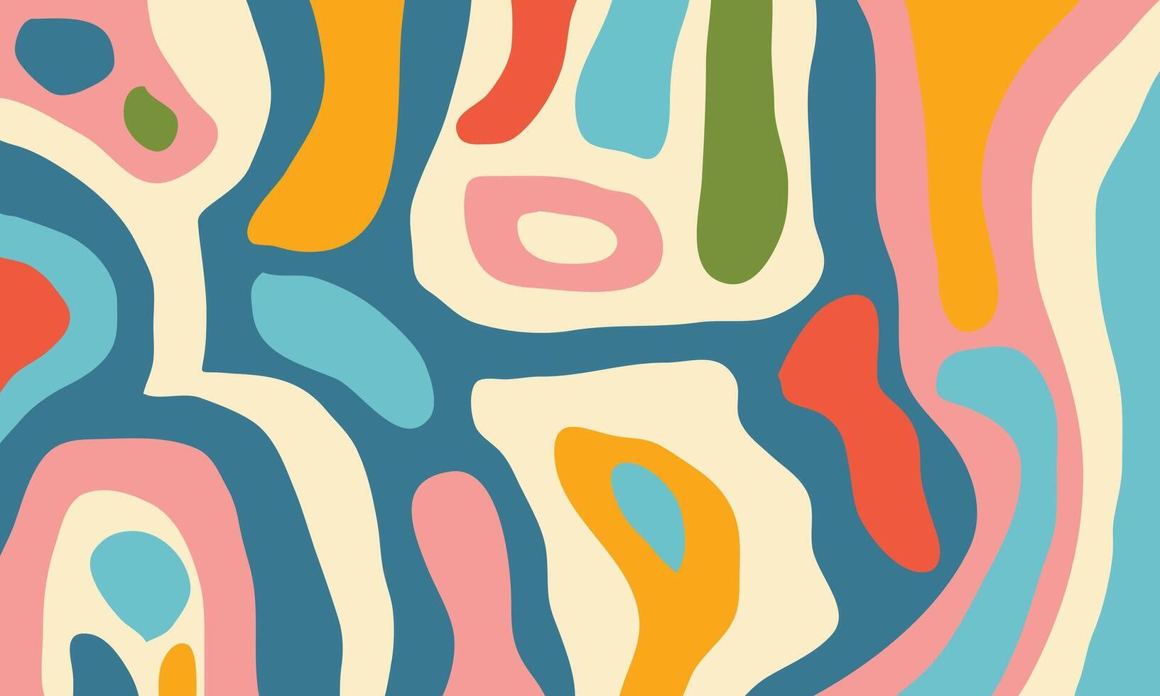 Summer background with liquid abstract shapes. Pastel colorful banner design vector