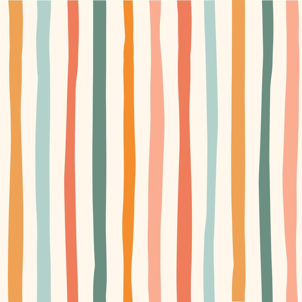 Autumn seamless pattern with vertical stripes for textile prints, kitchenware, tablecloth, towels, wallpaper, wrapping paper, etc. EPS 10 vector