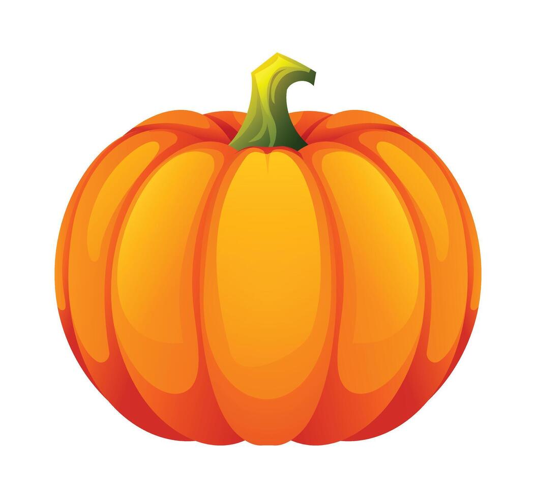 Pumpkin cartoon illustration isolated on white vector