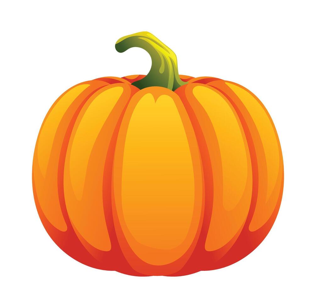 Pumpkin cartoon illustration isolated on white background vector