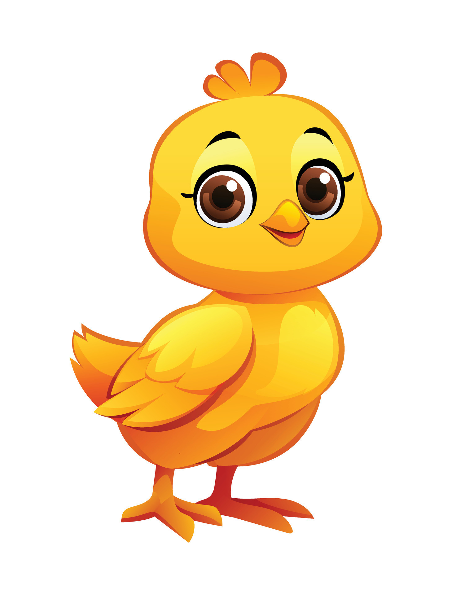 Cute Chick Cartoon Illustration Isolated On White Background 48507936 Cute Chick Cartoon Illustration Isolated On White Background Vector