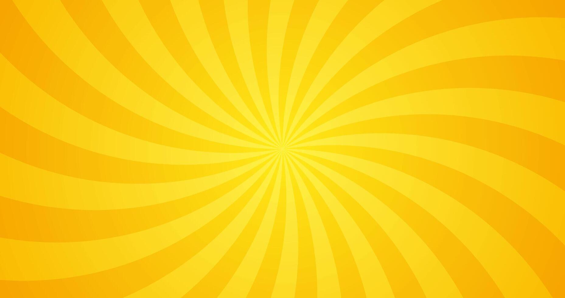 Simple Gradient Radiant Yellow Swirl Texture In Blank Horizontal Plain Background vector