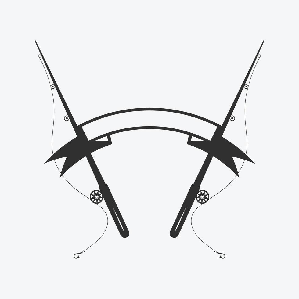 Fishing Monogram Logo vector