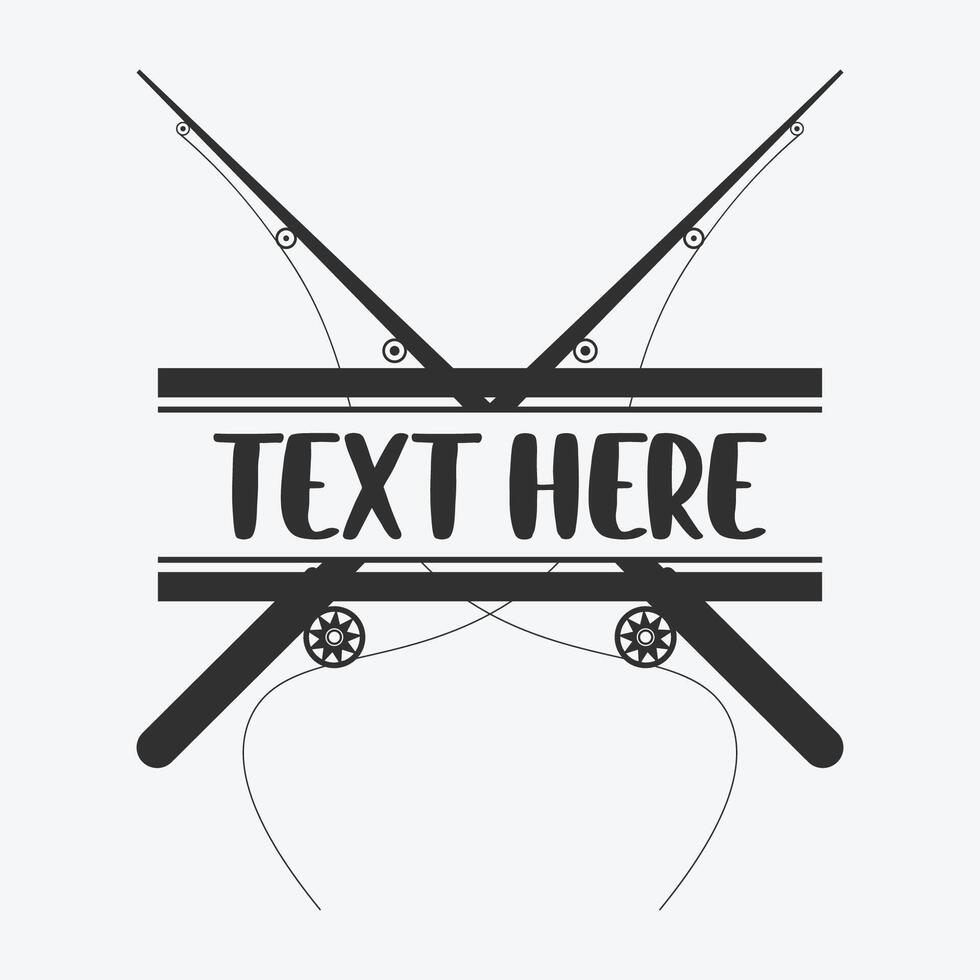 Fishing Monogram Logo vector