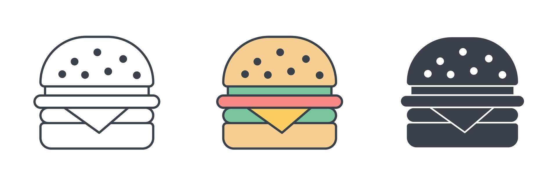 Hamburger icon theme symbol illustration isolated on white background vector