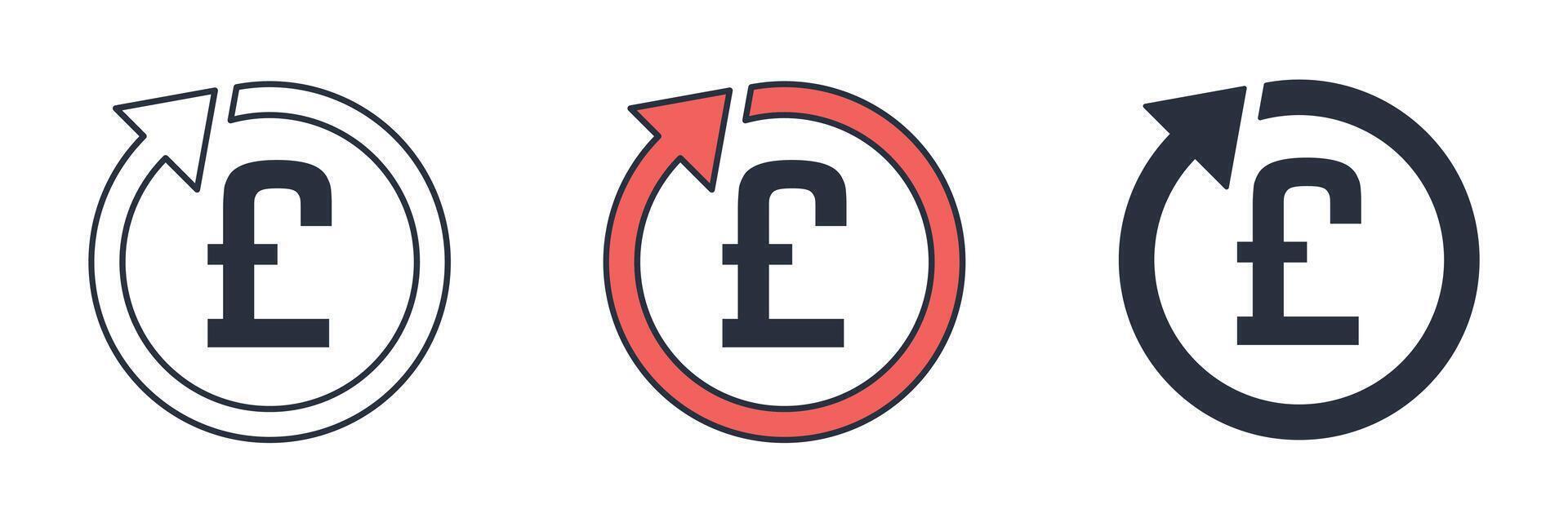 Pound Sign Icon theme symbol illustration isolated on white background vector