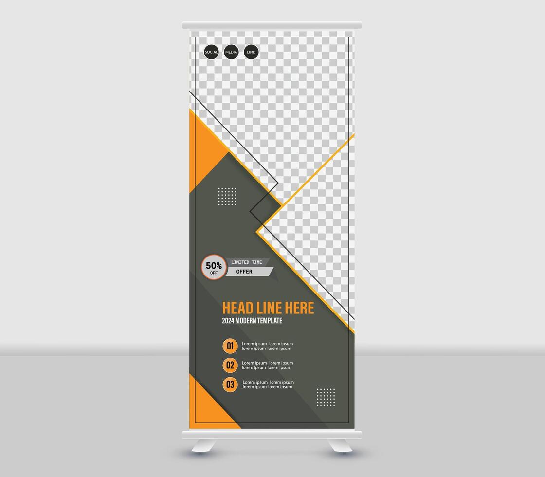 Corporate x banner template design vector