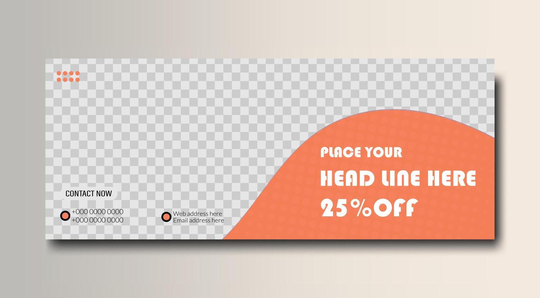 Modern social media cover and web banner template design vector