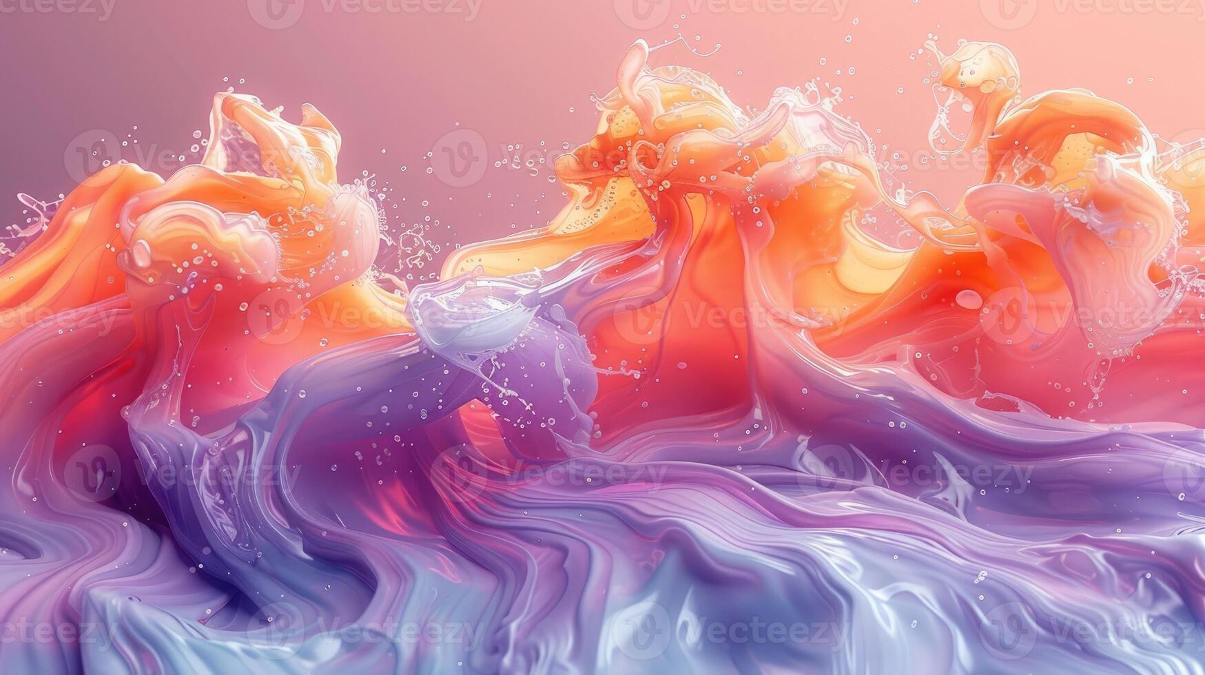 A flowing mixture of vibrant liquid colors melding into a rich, abstract texture. photo
