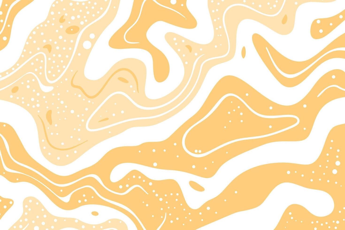 Abstract vintage poster of colorful wavy lines and shapes. Summer bright background. Groovy psychedelic curved waves. illustration vector