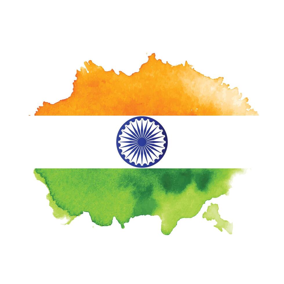 Indian Tricolor flag background for independence day. Website banner and greeting card design template. vector