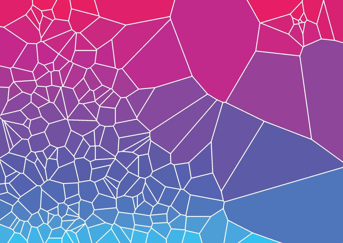Minimal voronoi covers design. Geometric glass clusters with gradient color. Cool trendy abstract backdrop for banne, poster, flyer etc. template vector