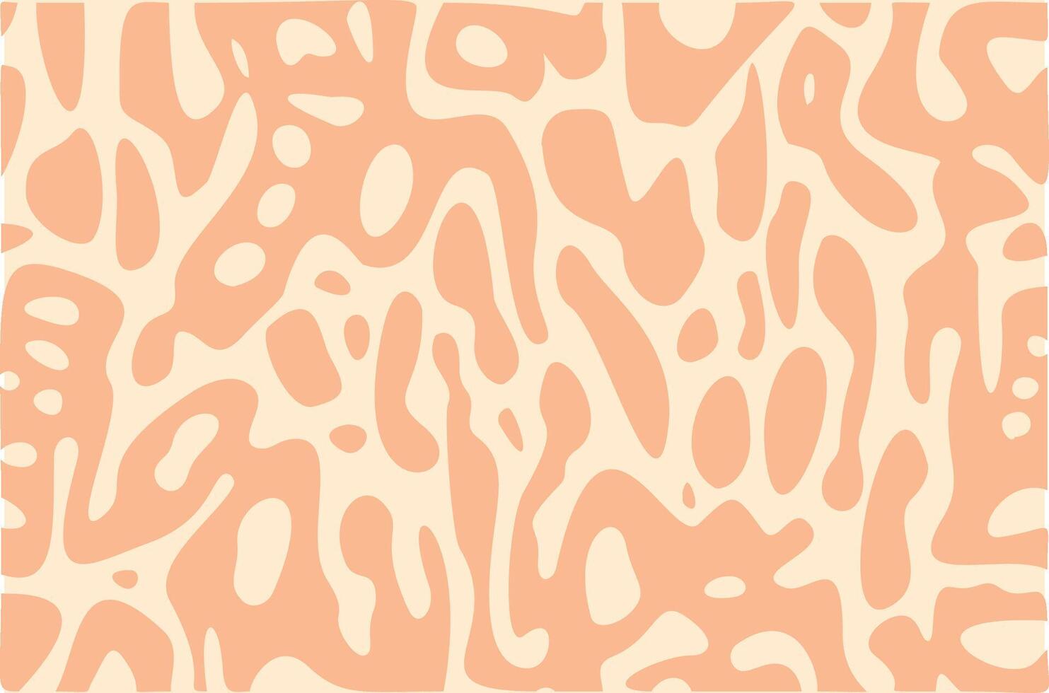 Abstract vintage poster of colorful wavy lines and shapes. Summer bright background. Groovy psychedelic curved waves. illustration vector