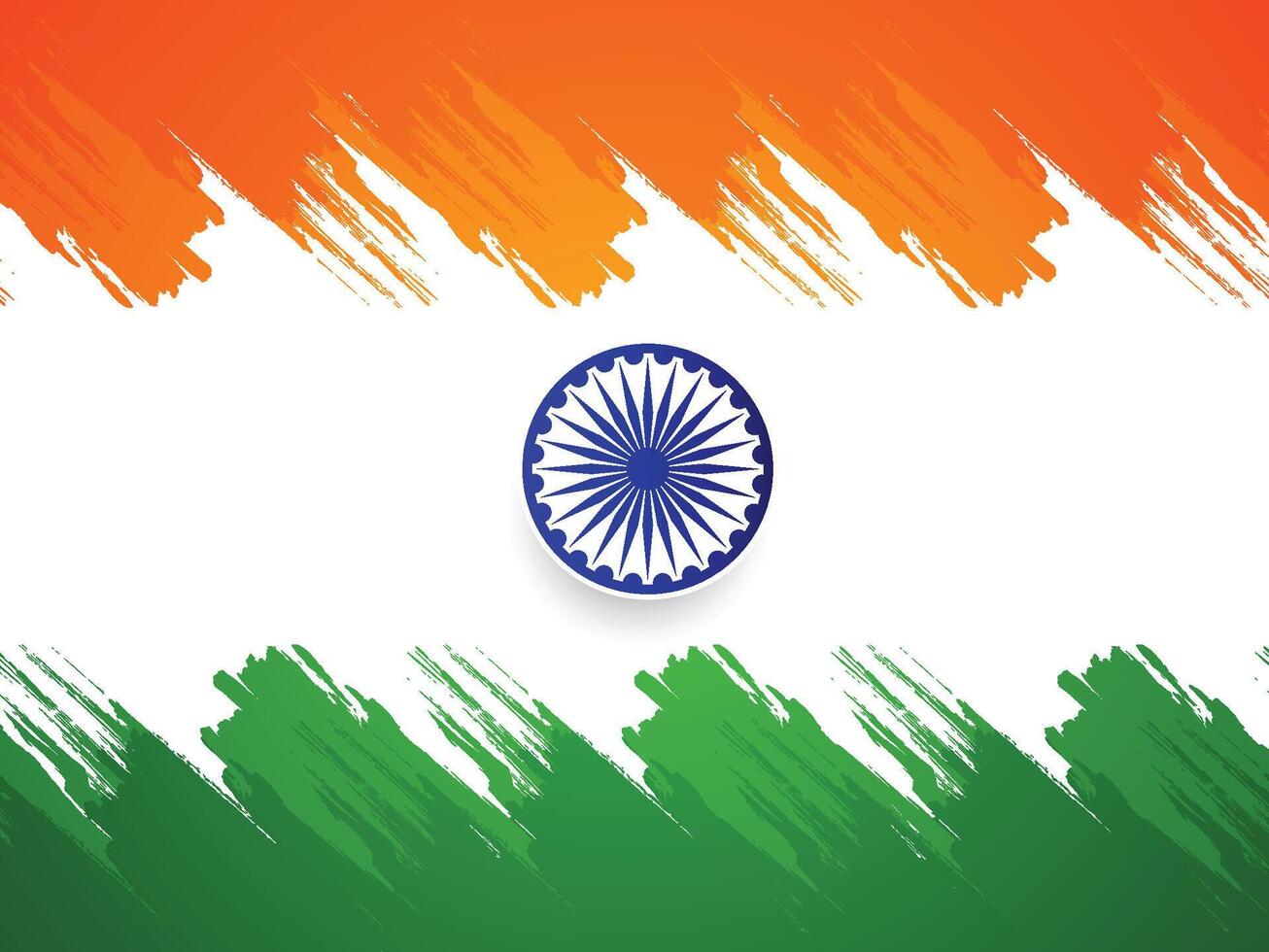 Indian Tricolor flag background for independence day. Website banner and greeting card design template. vector