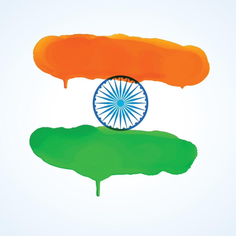 Indian Tricolor flag background for independence day. Website banner and greeting card design template. vector