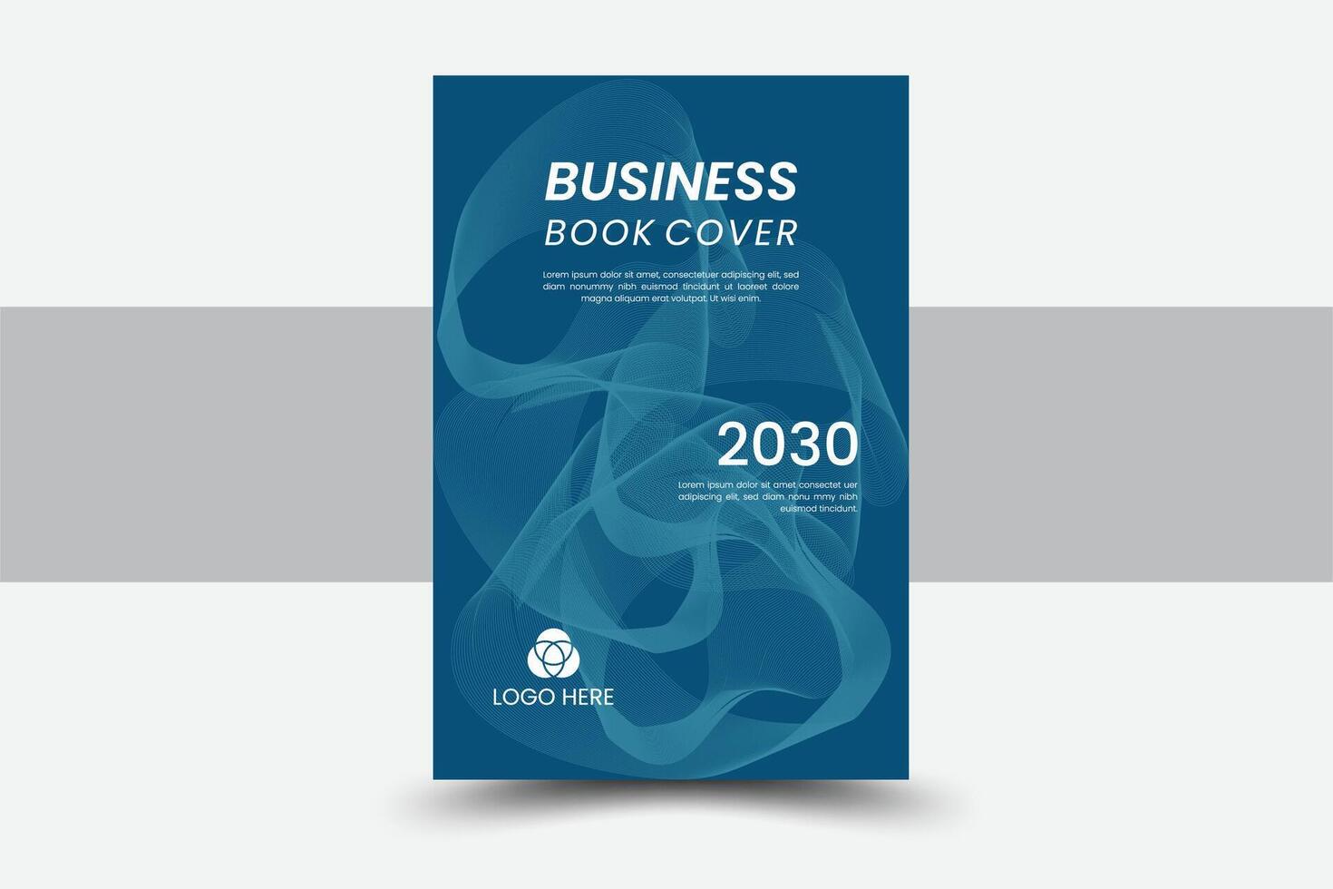 Corporate Book Cover Design Template in A4. Can be adapt to Brochure, Annual Report, Magazine,Poster, Business Presentation, Portfolio, Flyer, Banner, Website. vector