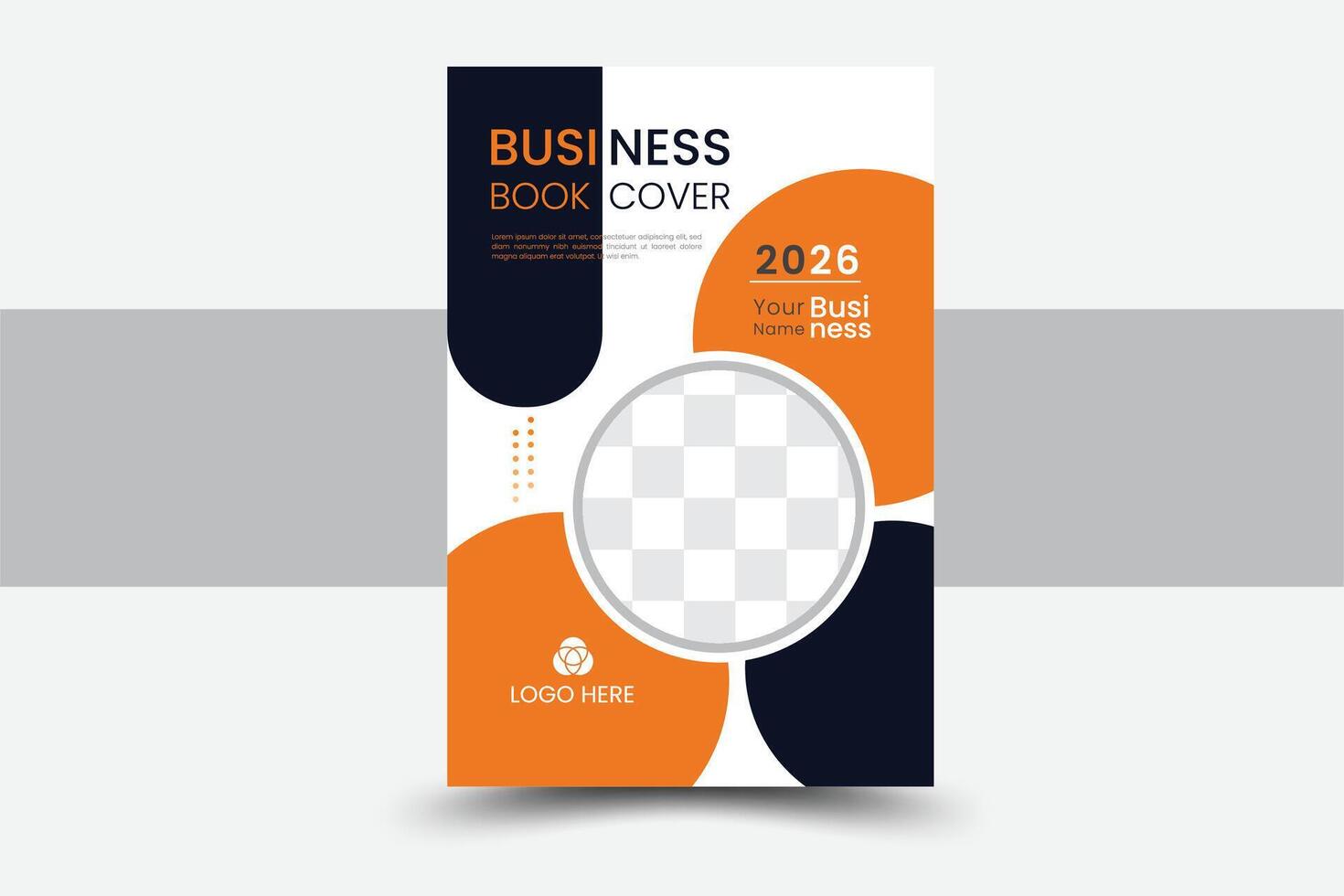 Corporate Book Cover Design Template in A4. Can be adapt to Brochure, Annual Report, Magazine,Poster, Business Presentation, Portfolio, Flyer, Banner, Website. vector