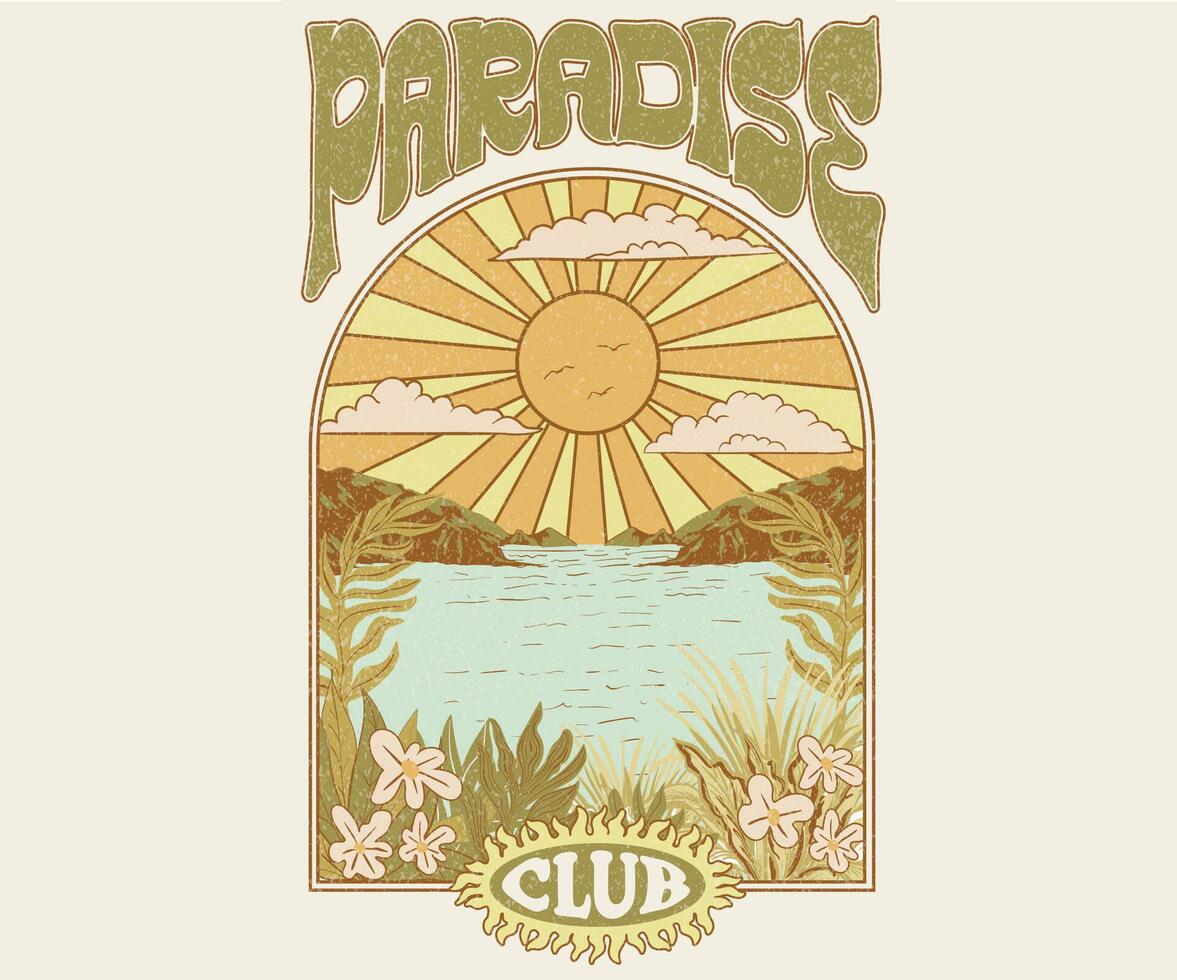 Enjoy beach life. Take me to the beach. Sunshine paradise graphic print design. Enjoy beach life. Summer vibes artwork. Surf club design. Paradise club. Tropical paradise artwork. vector