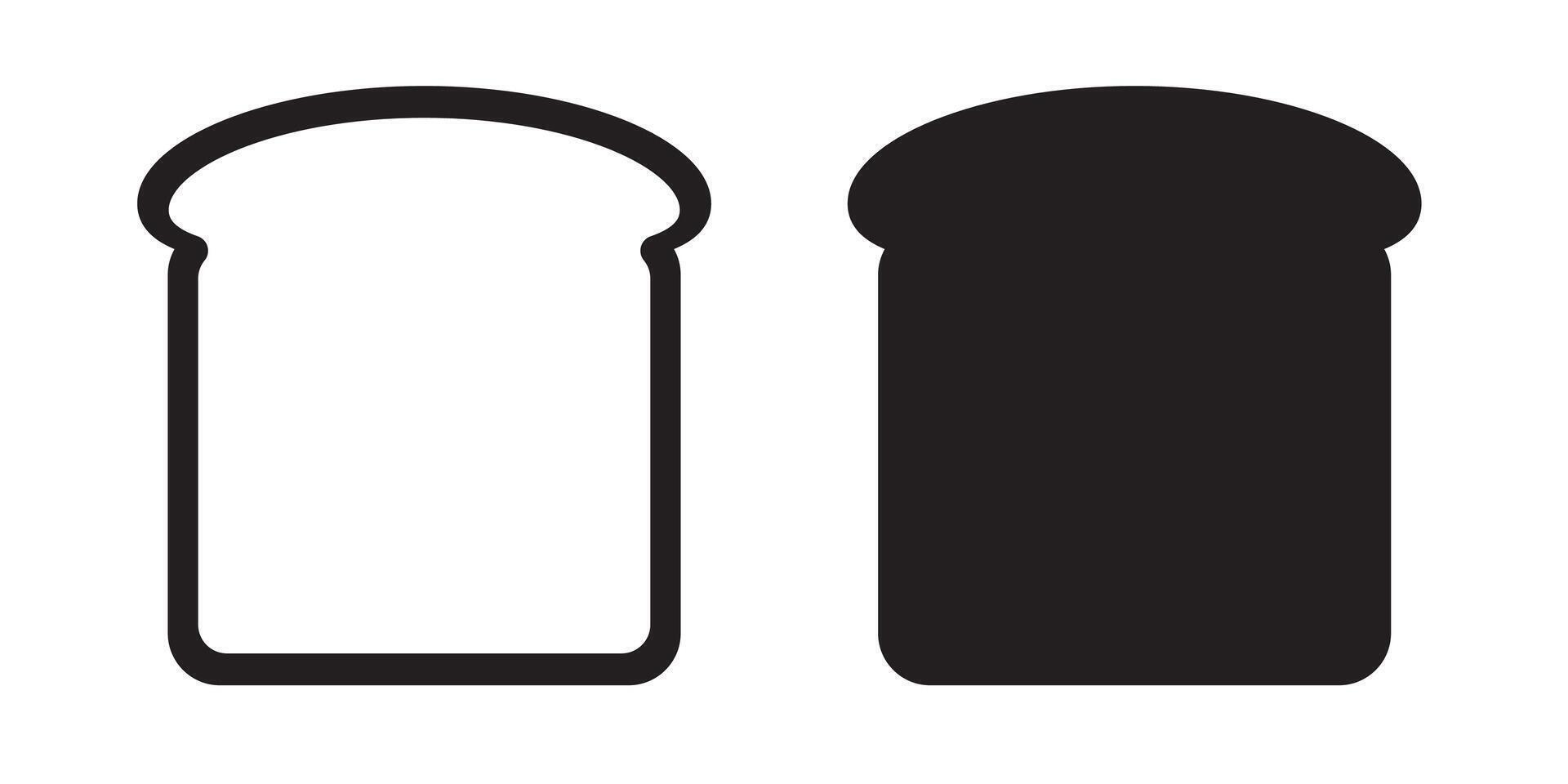 Bread slices icon. vector
