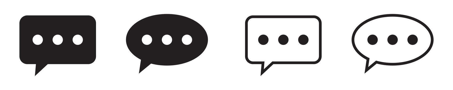 Chat icon. Talk bubble speech icon. Dialogue balloon icon. vector