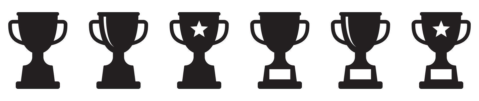 Trophy icon. Trophy cup, winner cup, victory cup icon. Reward symbol sign for web and mobile. vector