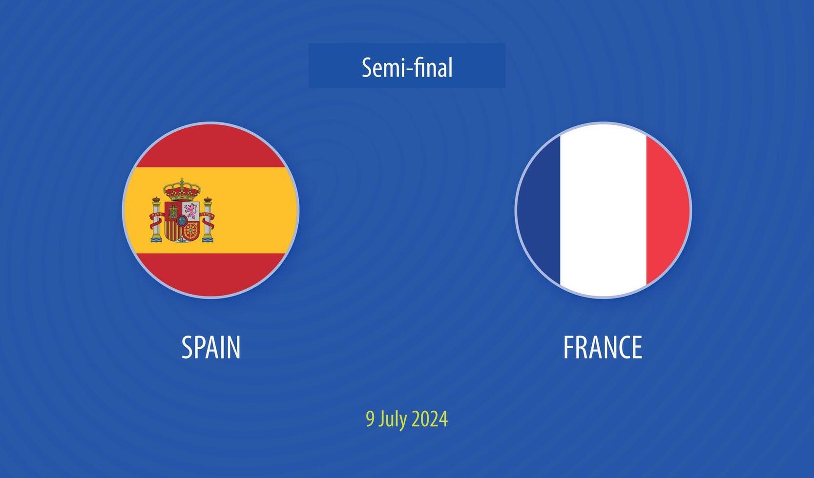 Spain vs France soccer scoreboard broadcast 48510648 Vector Art at Vecteezy