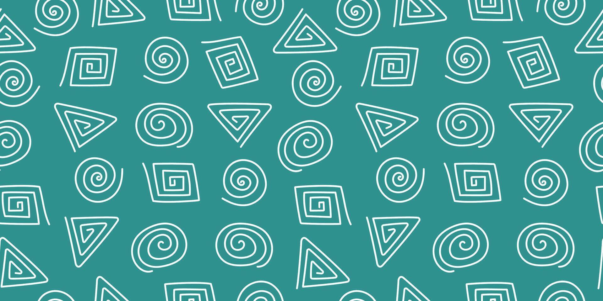 Abstract multicolored background, geometric pattern. Shapes, spiral, circle. Seamless simple background, texture. vector