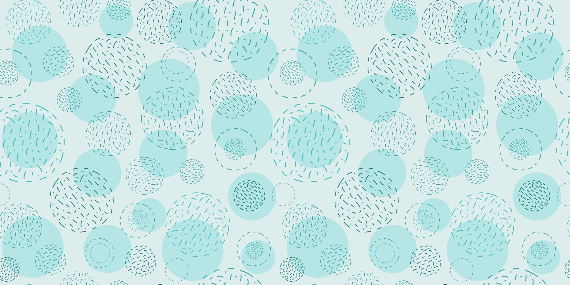 Abstract geometric seamless color pattern. Shapes, strokes, spots, circles. Balls of thread. Hobbies, handicrafts. Simple texture. Repeating background for wallpaper, packaging, textiles. vector