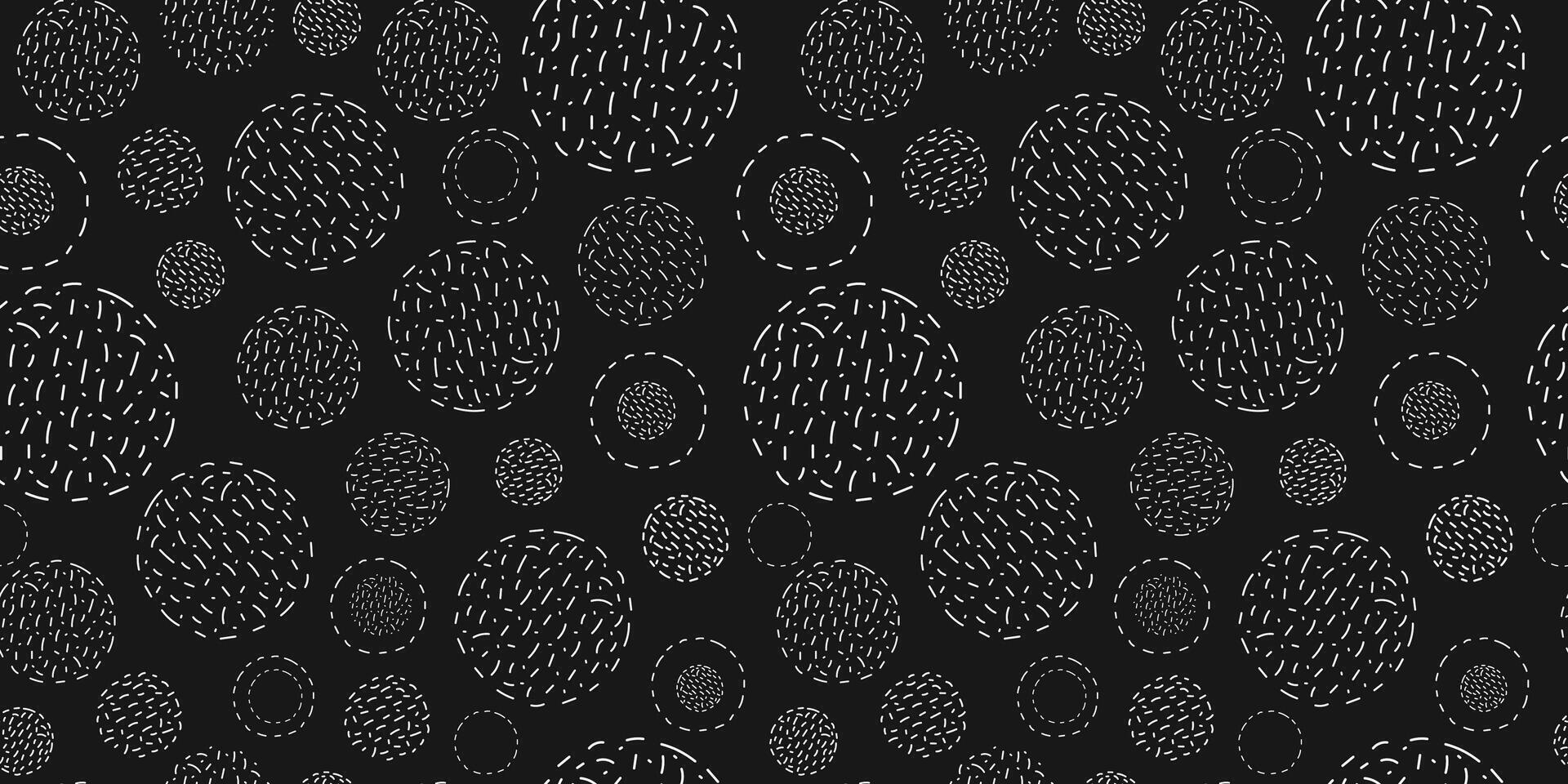 Abstract geometric seamless pattern. Shapes, strokes, spots, circles. Balls of thread. Hobbies, handicrafts. Simple texture. Repeating background for wallpaper, packaging, textiles. vector