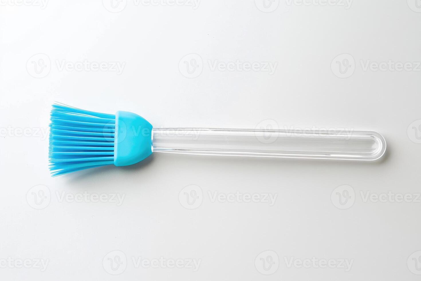 Silicone pastry brush on a white background. photo