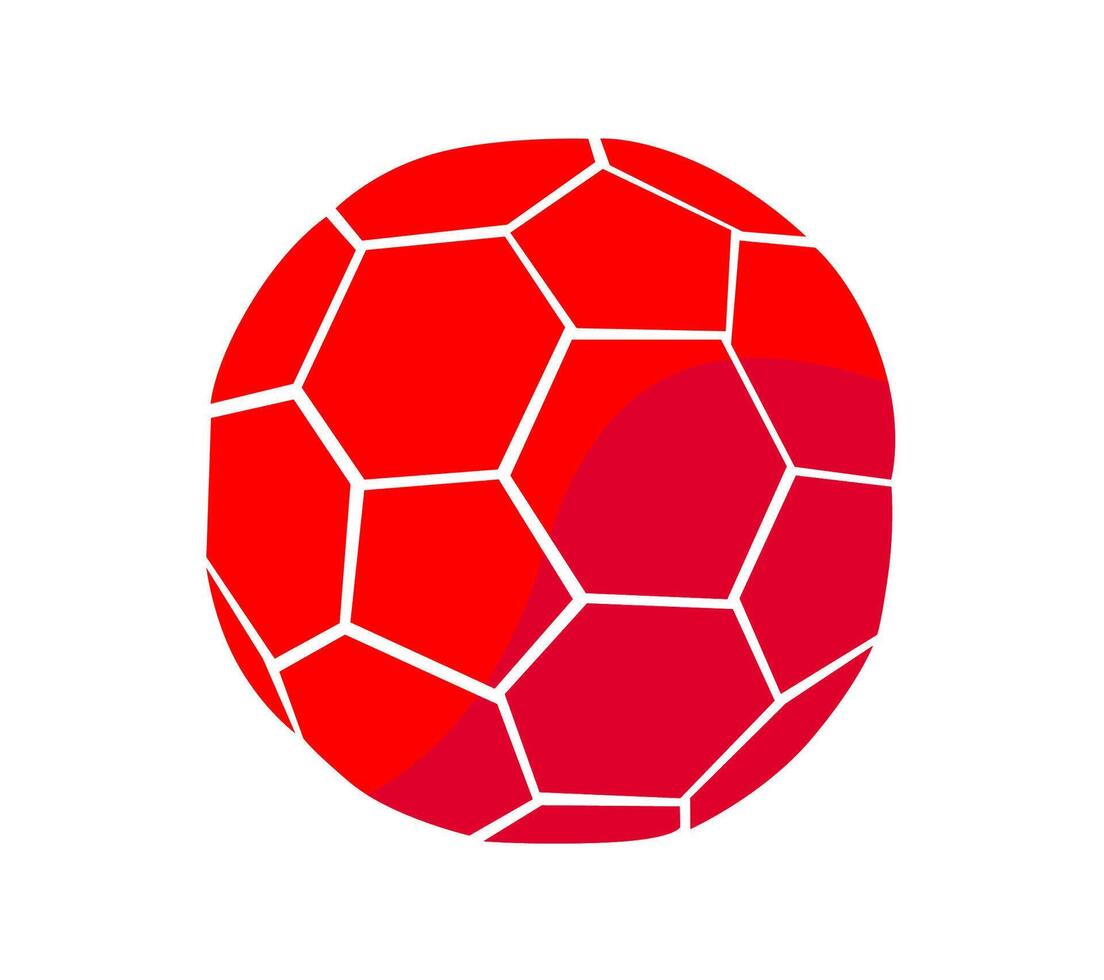 football ball object sport colorful flat design isolated vector