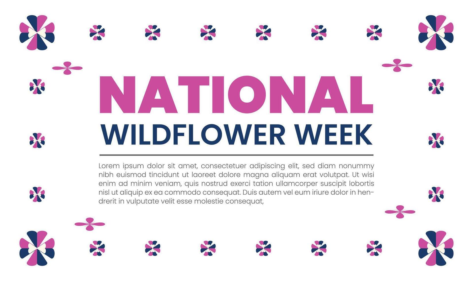 National Wildflower Week 48513892 Vector Art at Vecteezy