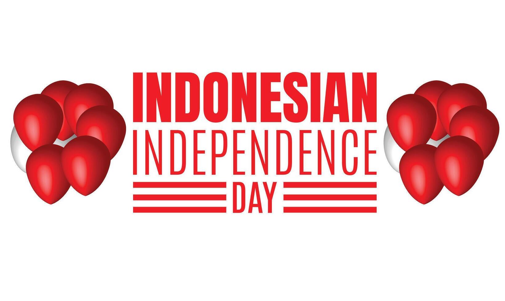 Indonesian independence day vector