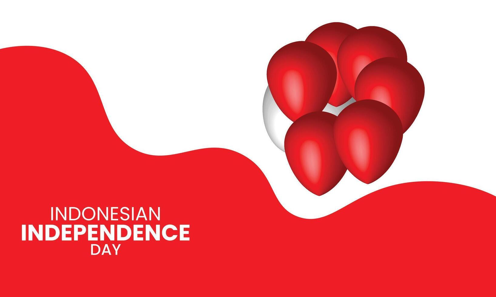 Indonesian independence day vector