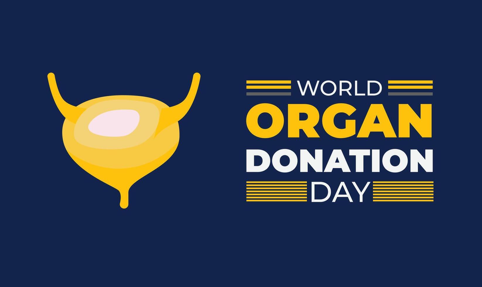 Poster templet world organ donation day vector
