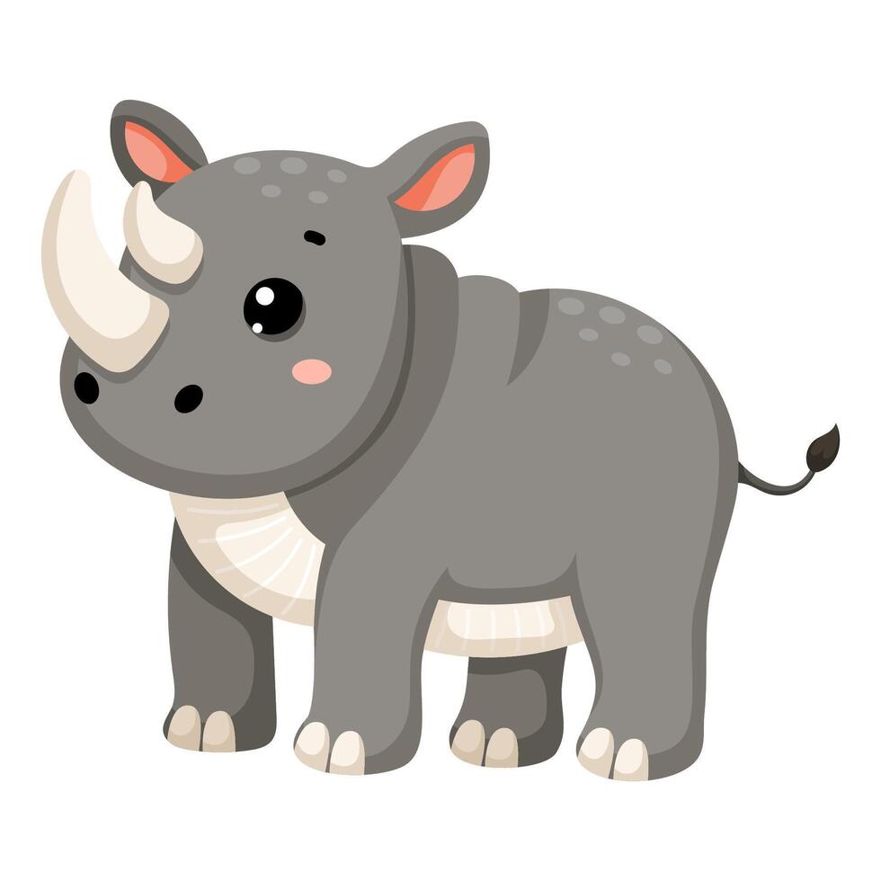 African wild rhinoceros vector