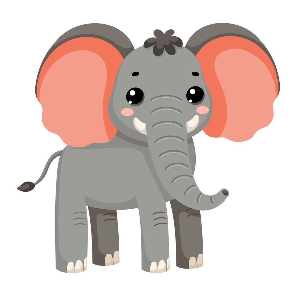 African wild elephant vector