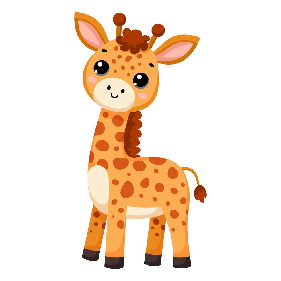 African wild giraffe vector